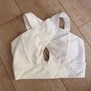 BuffBunny White Sports Bra